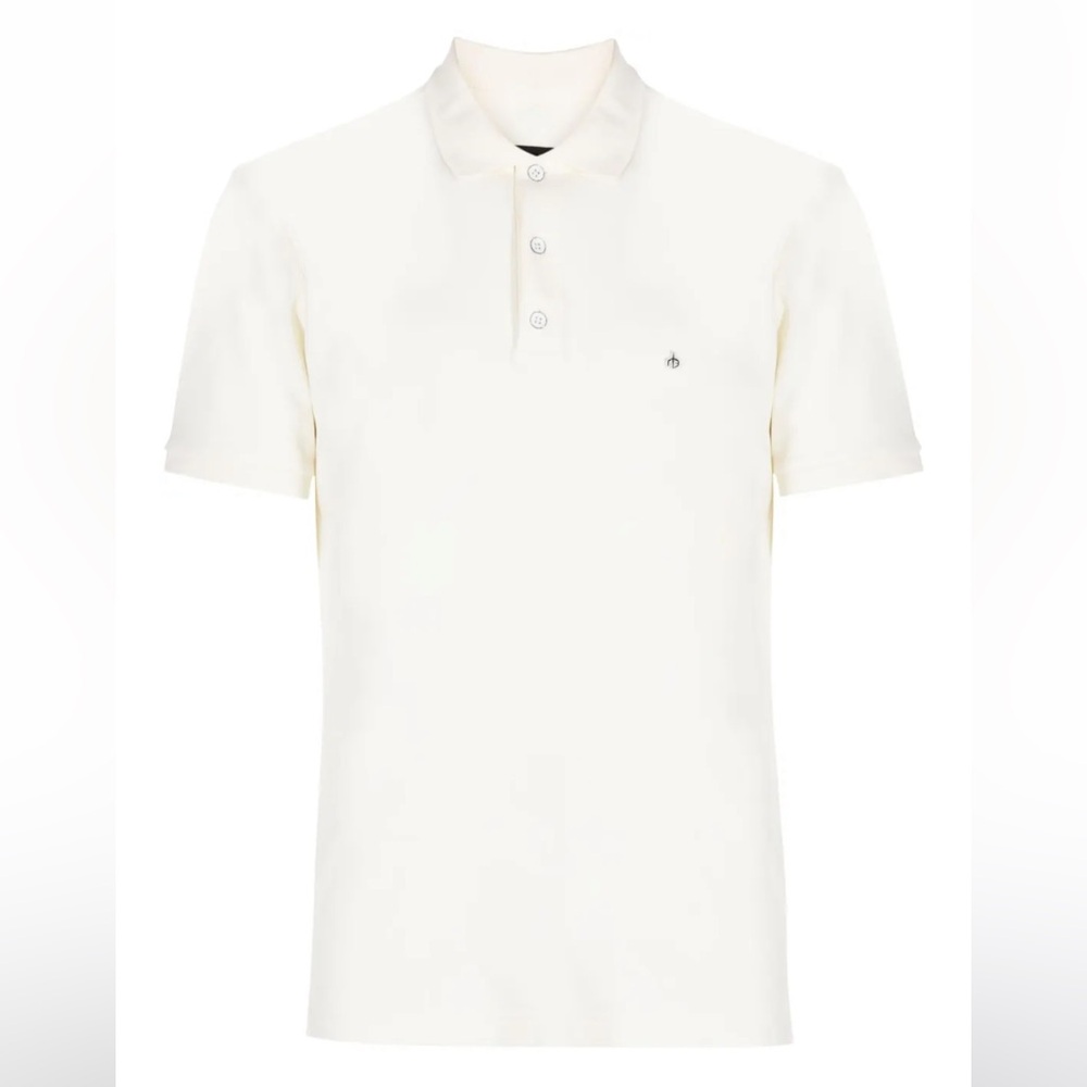 Rag & Bone Logo Embroidered Cotton Polo